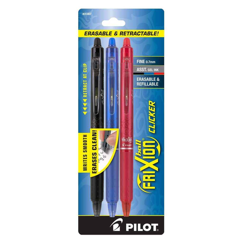 Rocket Innovations pen Black/Blue/Red Frixion Pen (3 Pack) 