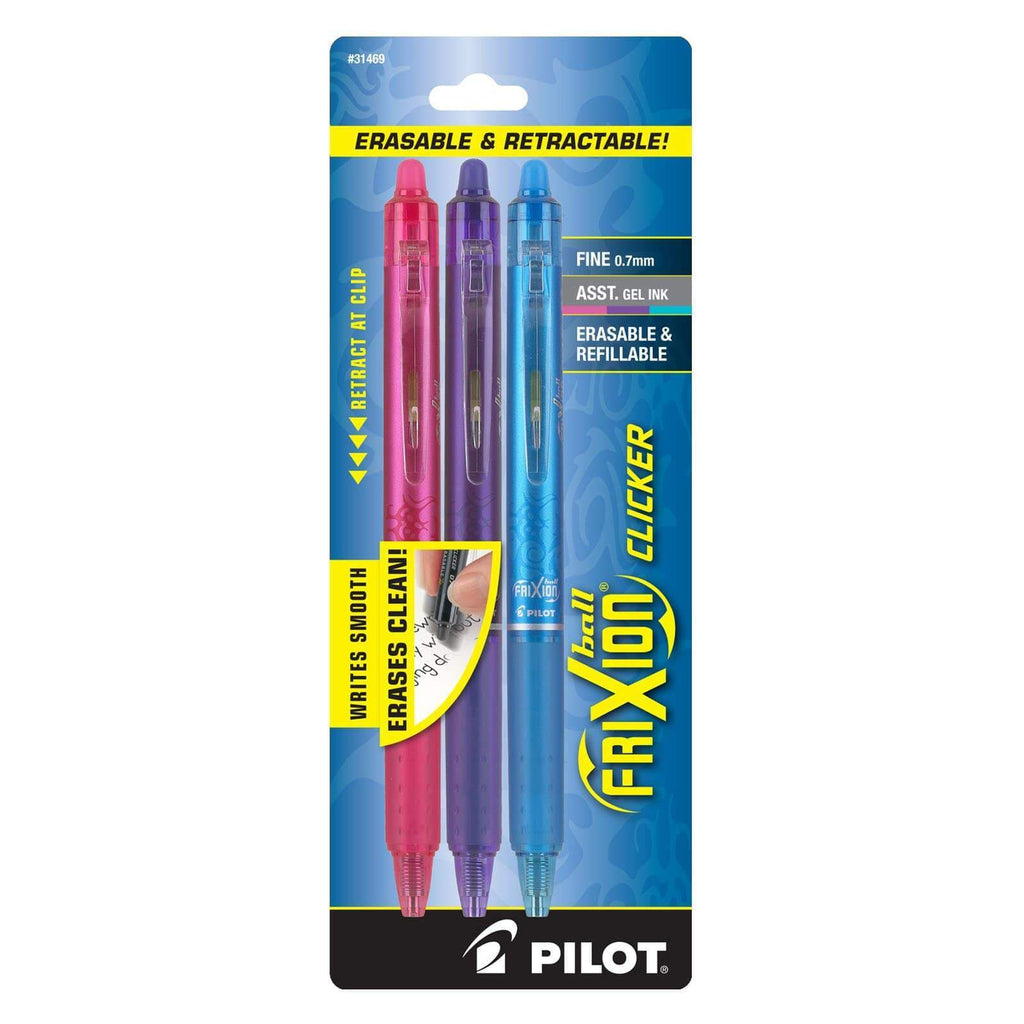 Rocket Innovations pen Pink/Purple/Light Blue Frixion Pen (3 Pack) 
